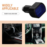 Worgeous Car Voltmeter Digital Voltage Tester Vehicle Gauge Monitor Black
