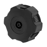 Universal Motorcycle Gas Tank Cap Black 1Pack 2.4X2.4X0.75In - Top-Down View