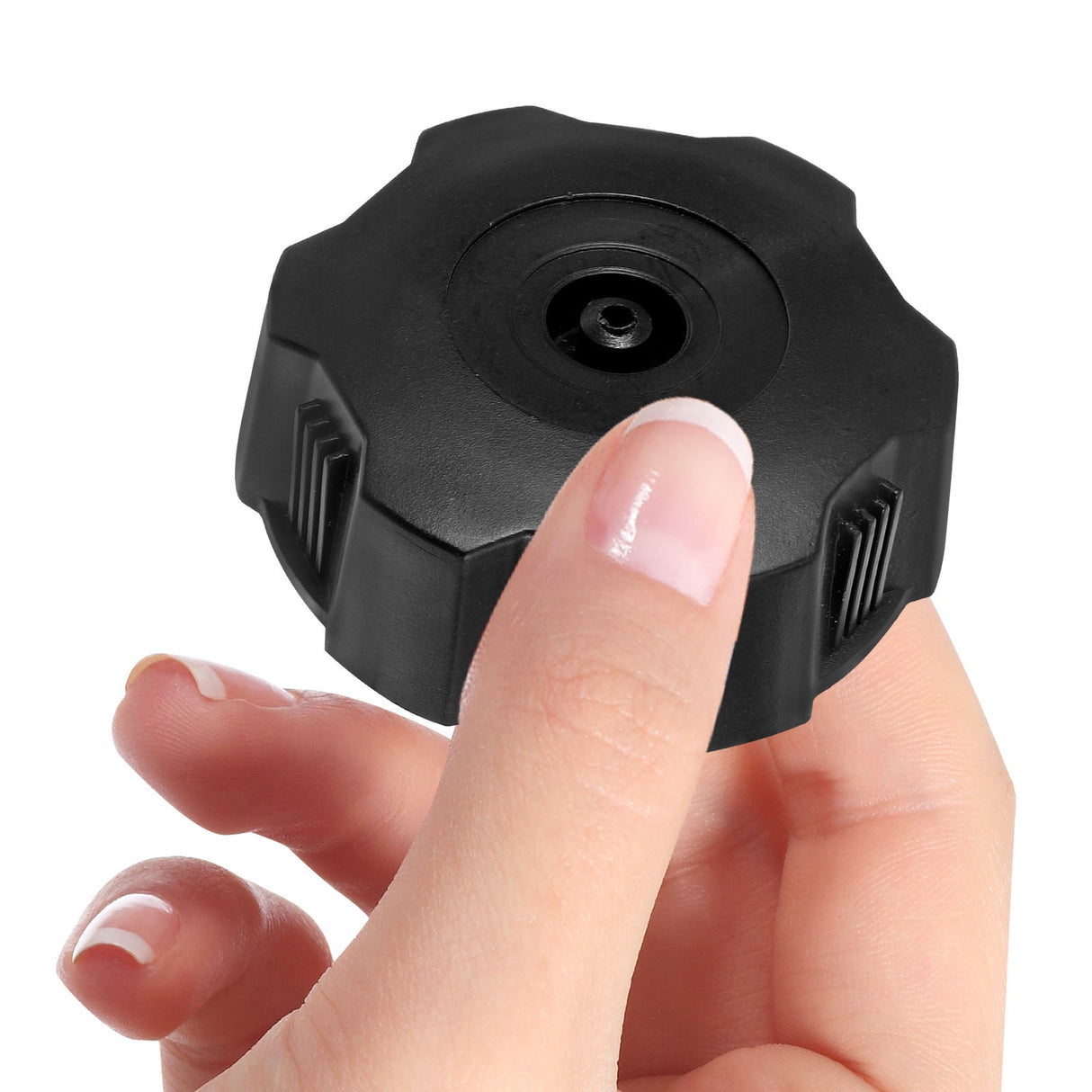 Universal Motorcycle Gas Tank Cap Black 1Pack 2.4X2.4X0.75In