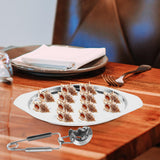 Worgeous Conch Clamp Assembly Plate Escargot Dish Snail Serving Kitchen Baking Tray Silver