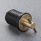Scupper Plugs For Kayak 1Pcs Round Rubber Boat Drain Bung Black 5x3.5x3cm Sealing