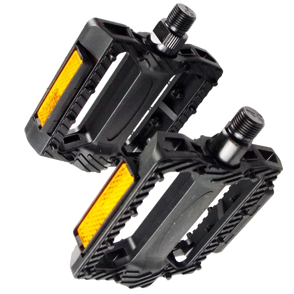 1 Pair of Pedals Anti-slip Plastic Grain Large Treadle Universal Road Bike Pedals