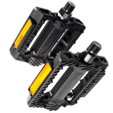 1 Pair of Pedals Anti-slip Plastic Grain Large Treadle Universal Road Bike Pedals - Low Angle