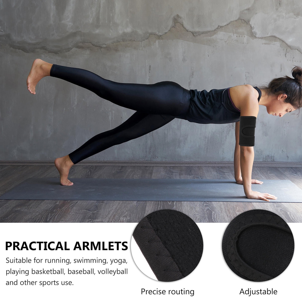 Arm Bands For Workout Simple Rubber 2Set