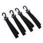 Plastic Hanging Hooks for Tent and Kayak 6.5 x 1.2 x 0.2in