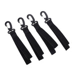 Plastic Hanging Hooks for Tent and Kayak 6.5 x 1.2 x 0.2in