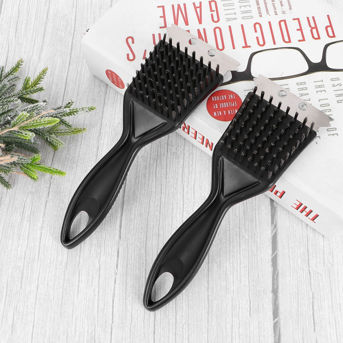 Barbecue Brushes PP 2Pcs 8.1x2.6x1.6in Grill Maintenance Barbecue