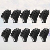 Trekking Pole Foot Cover Walking Pole Tips Black 10PCS 2.2x0.7in - Low Angle