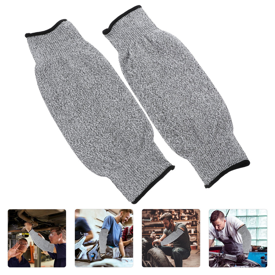 Gardening Sleeves Arm Protection Cut Resistant Sleeves Grey 1 Pair
