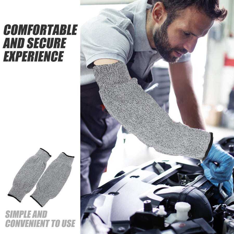 Gardening Sleeves Arm Protection Cut Resistant Sleeves Grey 1 Pair