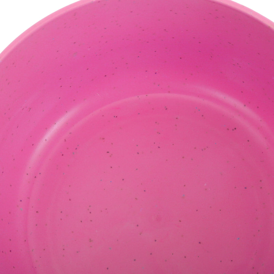 10Pcs Round Pink Plastic Bowls for Soup and Rice Reusable Home Use
