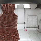 Car Seat Pads Wooden Beads Seat Cushion Breathable Coffee 1 Pc 53.45 x 17.68 x 0.79 inch