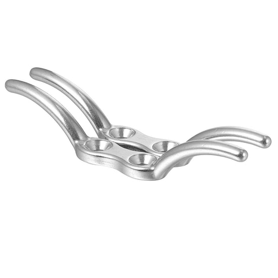 2Pcs Silver Cleat for Boat Accessories Marine Latches 11Cm 4 Inches Stainless Steel