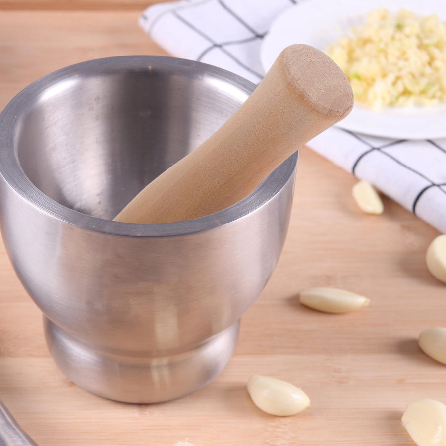 2Pcs Wooden For Cooking And Garlic Mashing Home Cooks