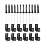 Kayak J Hooks with Rivits 12 x Rivets Lightweight Portable for Canoeing