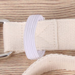Stretch Straps 1Pc Portable Yoga Strap In White And Yellow For And Daily Exercise 47.2x1x0.1In