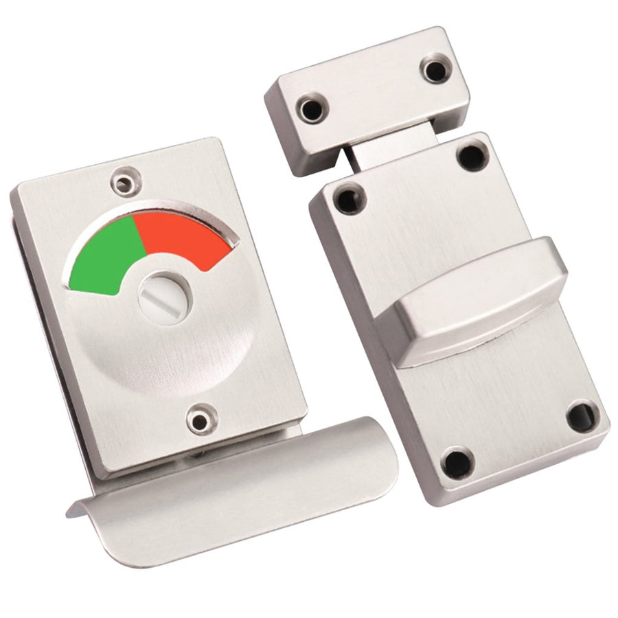 Restroom Stall Door Lock with Indicator 1 Set for Bathrooms and Public Restrooms