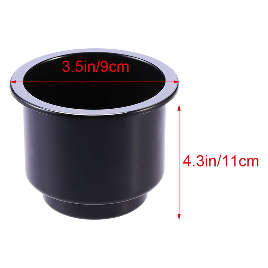 1Pack Black Hard Plastic Cup Drink Holder for Car and Marine Boat 1Pack