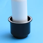 1Pack Black Hard Plastic Cup Drink Holder for Car and Marine Boat 1Pack