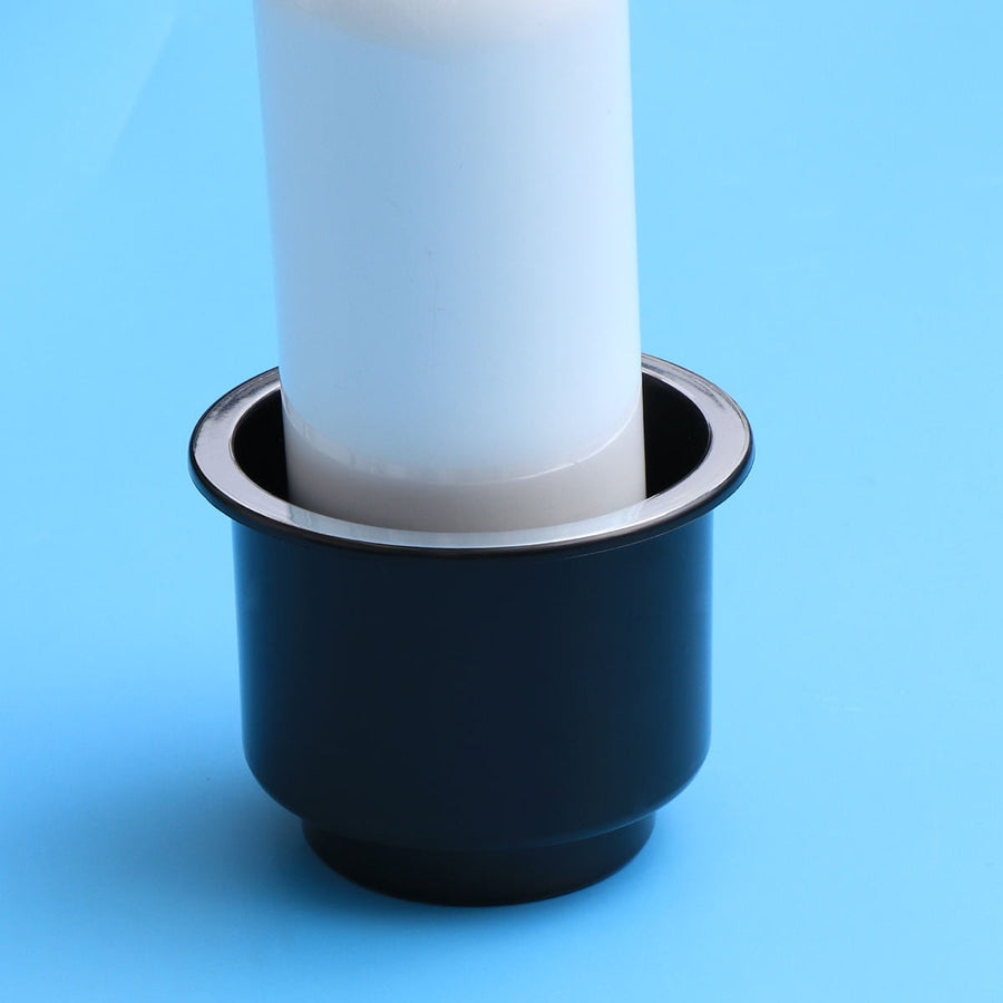 1Pack Black Hard Plastic Cup Drink Holder for Car and Marine Boat 1Pack