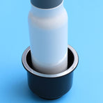 1Pack Black Hard Plastic Cup Drink Holder for Car and Marine Boat 1Pack