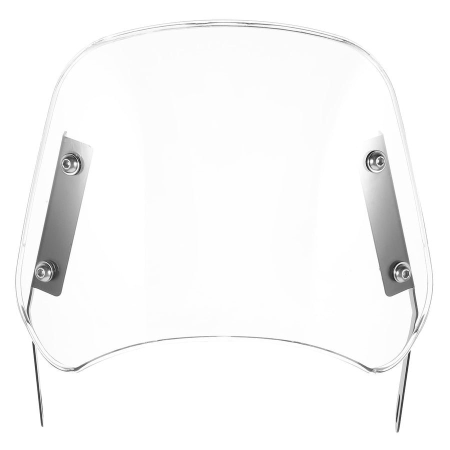 1Pcs Scooter Windshield Universal Transparent Rectangular Abs For Outdoor Riding 10.2*8.9*0.4In