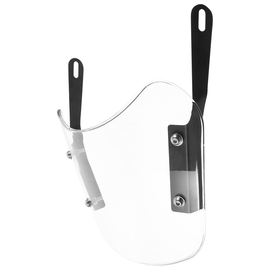 1Pcs Scooter Windshield Universal Transparent Rectangular Abs For Outdoor Riding 10.2*8.9*0.4In