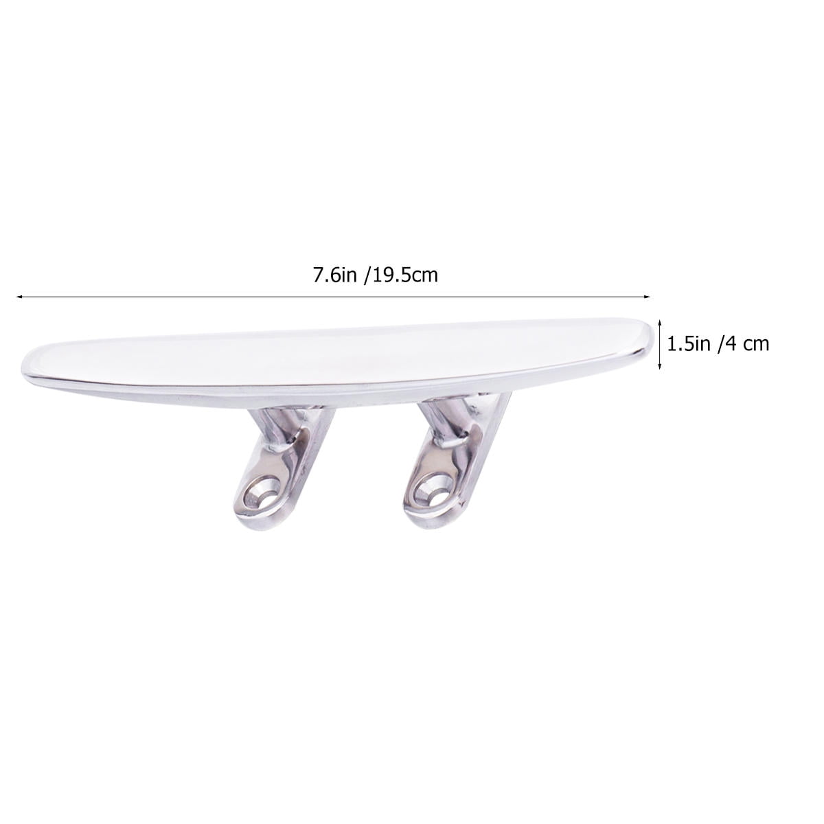 1Set Marine Grade Stainless Steel Boat Cleat for Boating 8 Inches