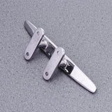 1Set Marine Grade Stainless Steel Boat Cleat for Boating 8 Inches - Rear View