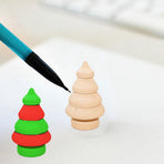 20Pcs Diy Wooden Dolls Craft Mini Ornaments Light Yellow Snowman Figurines Miniature For Children