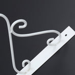 Outdoor Hanging Bracket Flower Basket Hanging Hook Iron 1 Piece