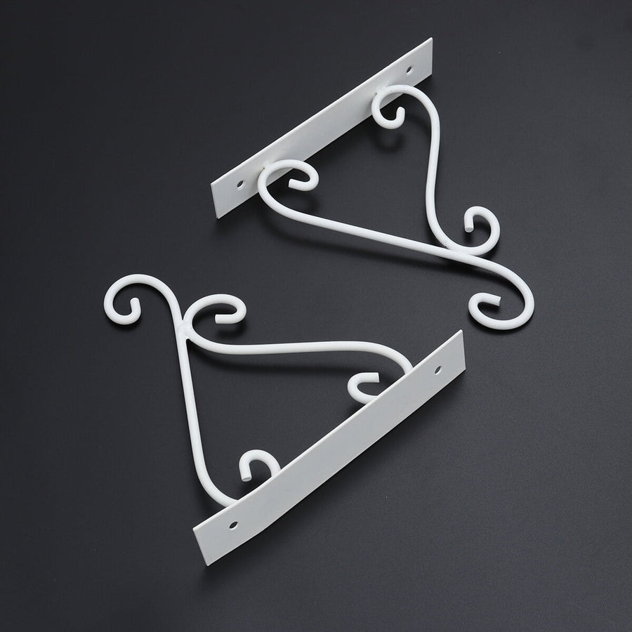 Outdoor Hanging Bracket Flower Basket Hanging Hook Iron 1 Piece