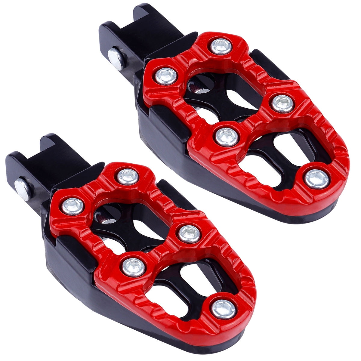 Aluminum Alloy Pedal Red 1 Pair