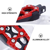 Aluminum Alloy Pedal Red 1 Pair - Front View