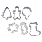 Biscuit Molds Baking Molds 6Pcs 2.36X3.14X1.18in