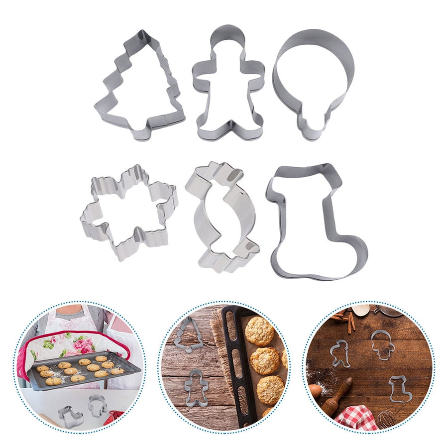 Biscuit Molds Baking Molds 6Pcs 2.36X3.14X1.18in