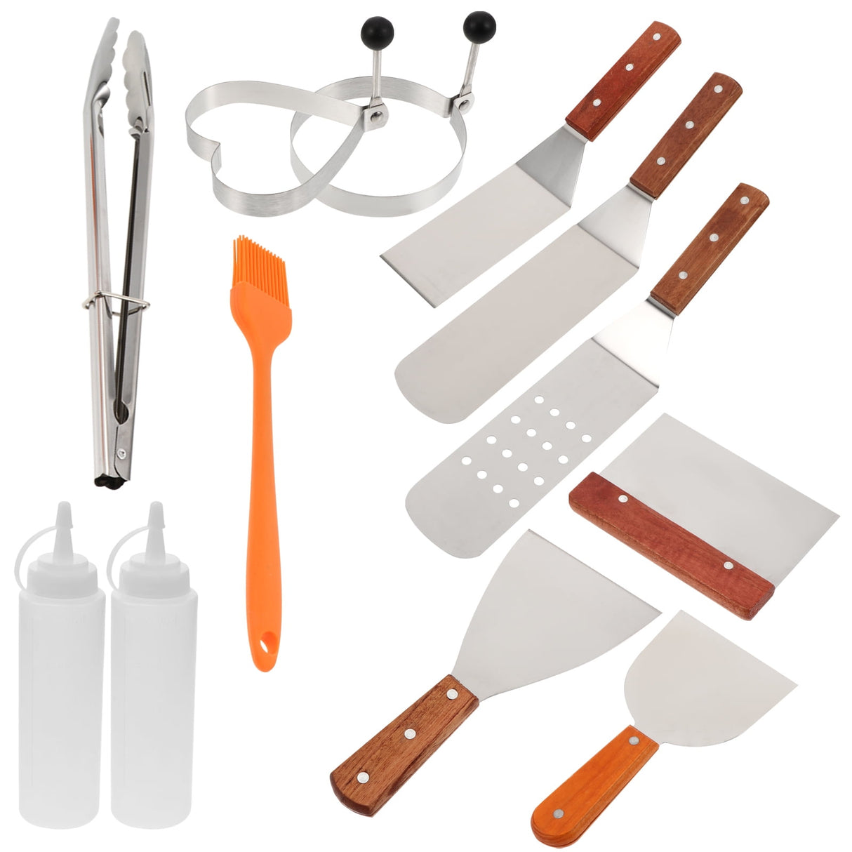 Grill Accessory Bbq Grill Utensils Set Stainless Steel 1 Set 12Pcs
