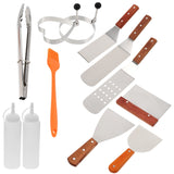 Grill Accessory Bbq Grill Utensils Set Stainless Steel 1 Set 12Pcs