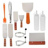 Grill Accessory Bbq Grill Utensils Set Stainless Steel 1 Set 12Pcs