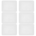 6Pcs Puzzle Trays White Color For Building Blocks And Puzzles Toy Organization And Storage