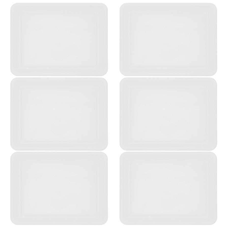 6Pcs Puzzle Trays White Color For Building Blocks And Puzzles Toy Organization And Storage