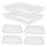 6Pcs Puzzle Trays White Color For Building Blocks And Puzzles Toy Organization And Storage