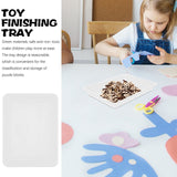6Pcs Puzzle Trays White Color For Building Blocks And Puzzles Toy Organization And Storage
