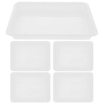 6Pcs Puzzle Trays White Color For Building Blocks And Puzzles Toy Organization And Storage