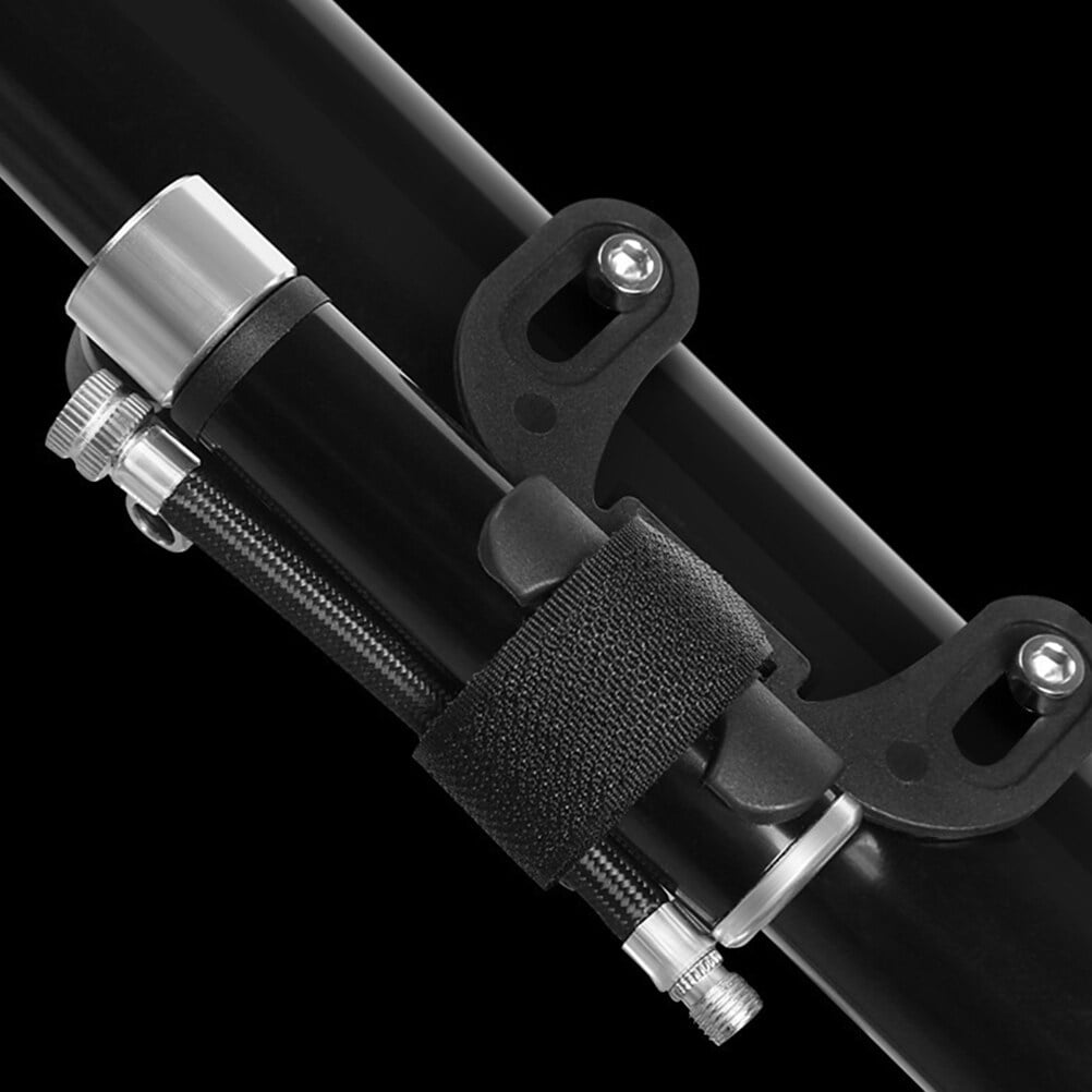 1Set Black Mini Bicycle Air Pump Portable Design for Cycling and Outdoor Activities 4.7*2.9in