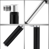 1Set Black Mini Bicycle Air Pump Portable Design for Cycling and Outdoor Activities 4.7*2.9in