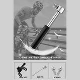 1Set Black Mini Bicycle Air Pump Portable Design for Cycling and Outdoor Activities 4.7*2.9in