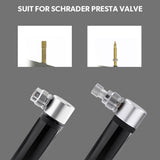 1Set Black Mini Bicycle Air Pump Portable Design for Cycling and Outdoor Activities 4.7*2.9in