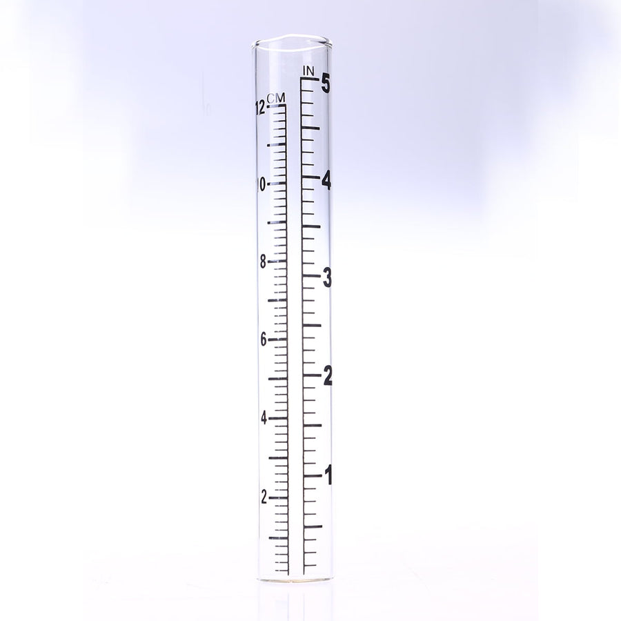 Flat Bottomed Gauge Test Tube With Scale For Weather Measurement Design For Farming And Climate Research