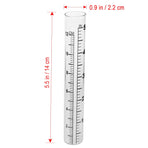 Flat Bottomed Gauge Test Tube With Scale For Weather Measurement Design For Farming And Climate Research